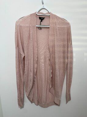 Theory open front Cardigan pink size P